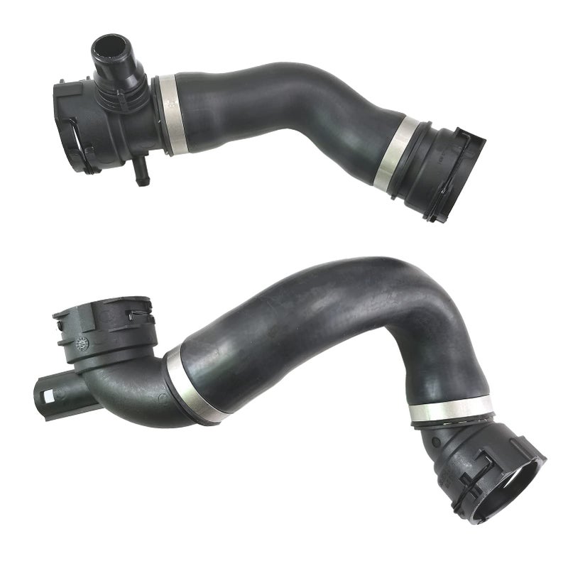 GaeaAuto Engine Lower Upper Radiator Hose Coolant Water Hose Pipe + Expansion Tank Vent Line Hose Replacement Set fit for BMW 325i 328i 330i #17127618510 17127531579 17127531581 - Image 2