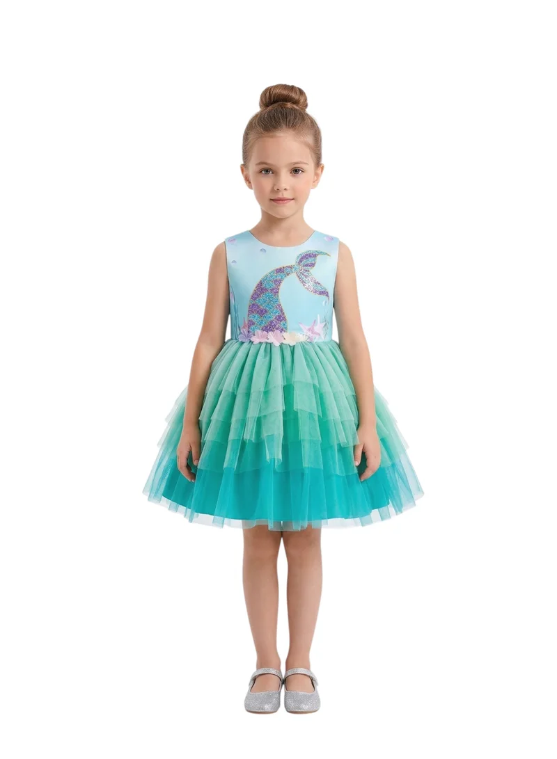 Bidani Mermaid Printed Dress