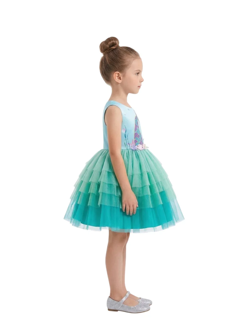 Bidani Mermaid Printed Dress