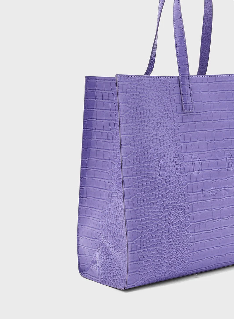 تيد بيكر Wxb-Allicon-Croc Effect Extra Large Icon Tote