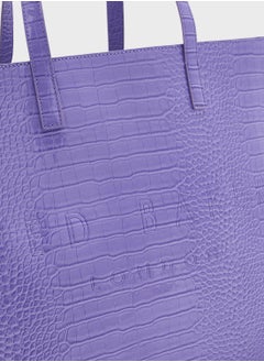 Ted Baker Wxb-Allicon-Croc Effect Extra Large Icon Tote  - Image 4