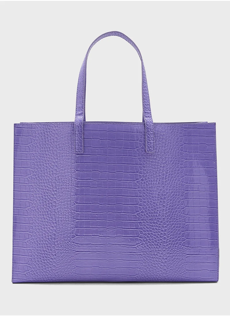 تيد بيكر Wxb-Allicon-Croc Effect Extra Large Icon Tote