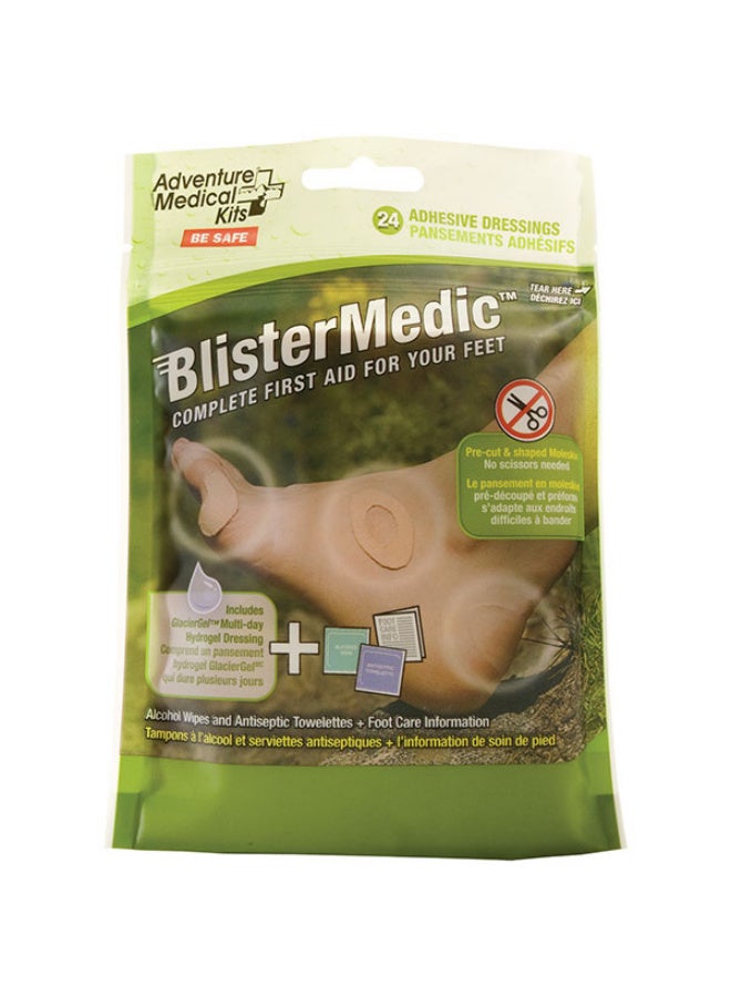 Adventure Medical Kits Blister Medic with GlacierGel – Moleskin Blister Prevention & Hydrogel Healing Dressings, Dual-Action Foot Care Kit for Friction Protection & Fast Relief, Compact Lightweight Fi