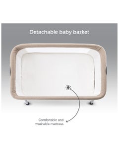 TEKNUM Sleepzen 2 Bedside Crib Bassinet - Ivory  - Image 5