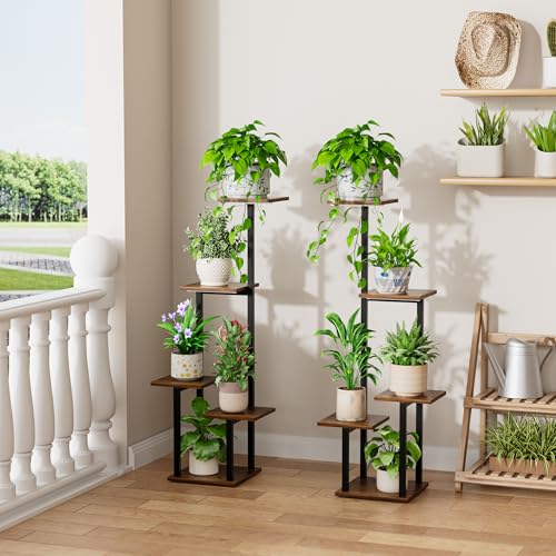 LATIBELL Plant Stand Indoor with Grow Light - 2 Pack Metal Plant Shelf for Indoor Plants Multiple, 5 Tiered Corner Plant Stand Shelves, Plant Rack Display Flower Holder for Living Room Patio Balcony - Image 3