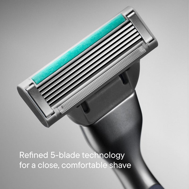 Harry's-PLUS: Razor for Men - Premium Handle and Razor Blade Cartridge - Advanced Pivoting System - Shaving Kit for Men - Clay - Image 5