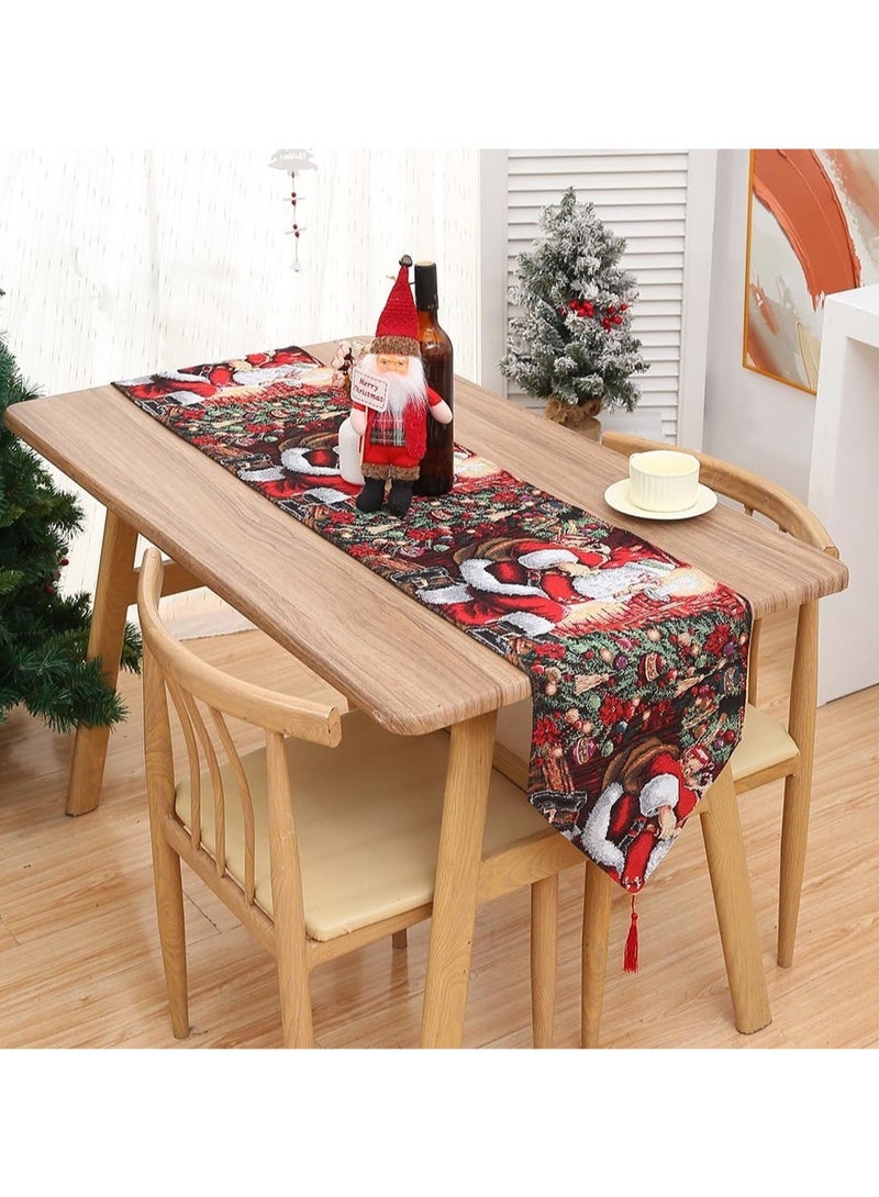 Vparty Christmas Table Runner – 71" x 14" Xmas Table Linens for Holiday Dinner, Parties, and Seasonal Decor – Durable and Elegant Christmas Tablecloth for Family Gatherings, Christmas Dinner, and Holiday Parties – Perfect for Dining Room and Festive Table Settings  - Image 1
