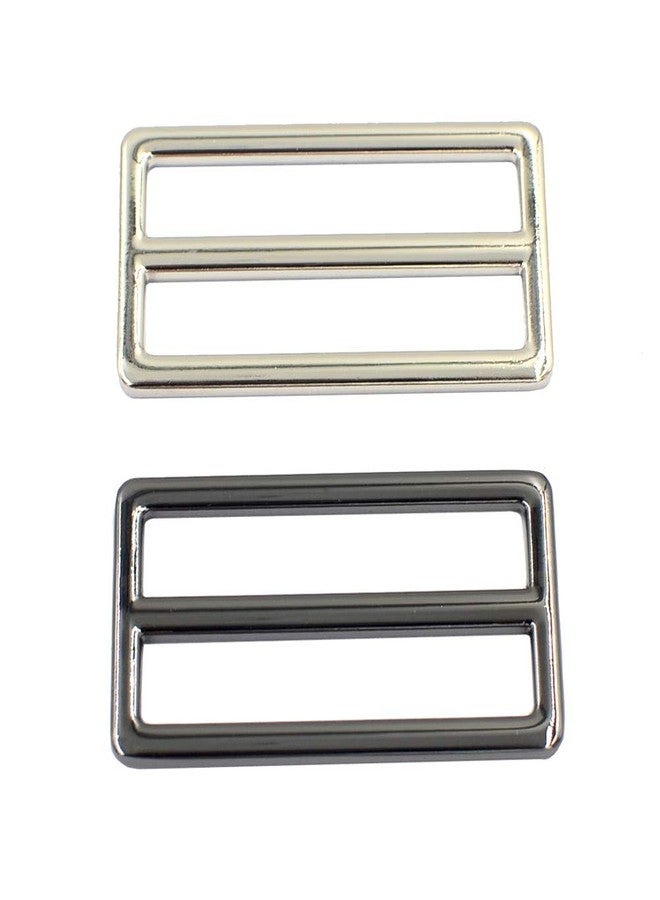 DGOL 2" Slider Webbing Strap Tri Glide Buckles Zinc Alloy Tri-Glide Buttons Fasteners 10pcs (Gunmetal) - Image 5