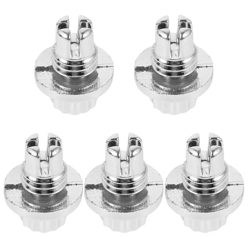 Yardwe 5pcs Silver Wheel Lug Nuts Steel Decorative Car Tire Lug Nuts Replacement for Cars and Trailers Automotive Wheel Accessories - Image 1