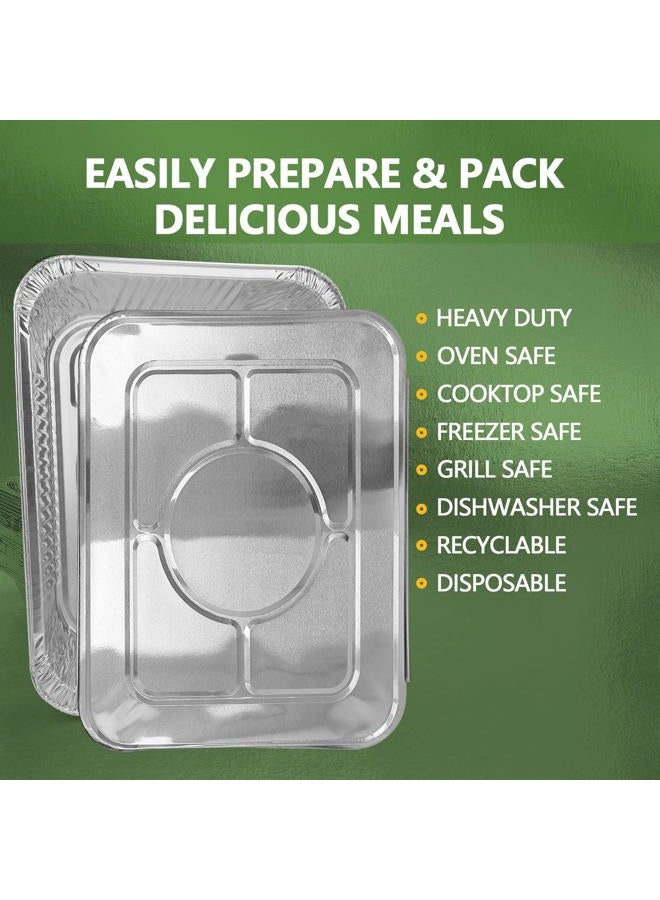 Demiwise Thickened 30 Pack Aluminum Pans with Lids, 9x13 Aluminum Foil Pans Disposable, Heavy Duty Half Size Steam Table Foil Baking Tray for Cooking, Baking, Roasting & Chafing, Carton Packaging - Image 5