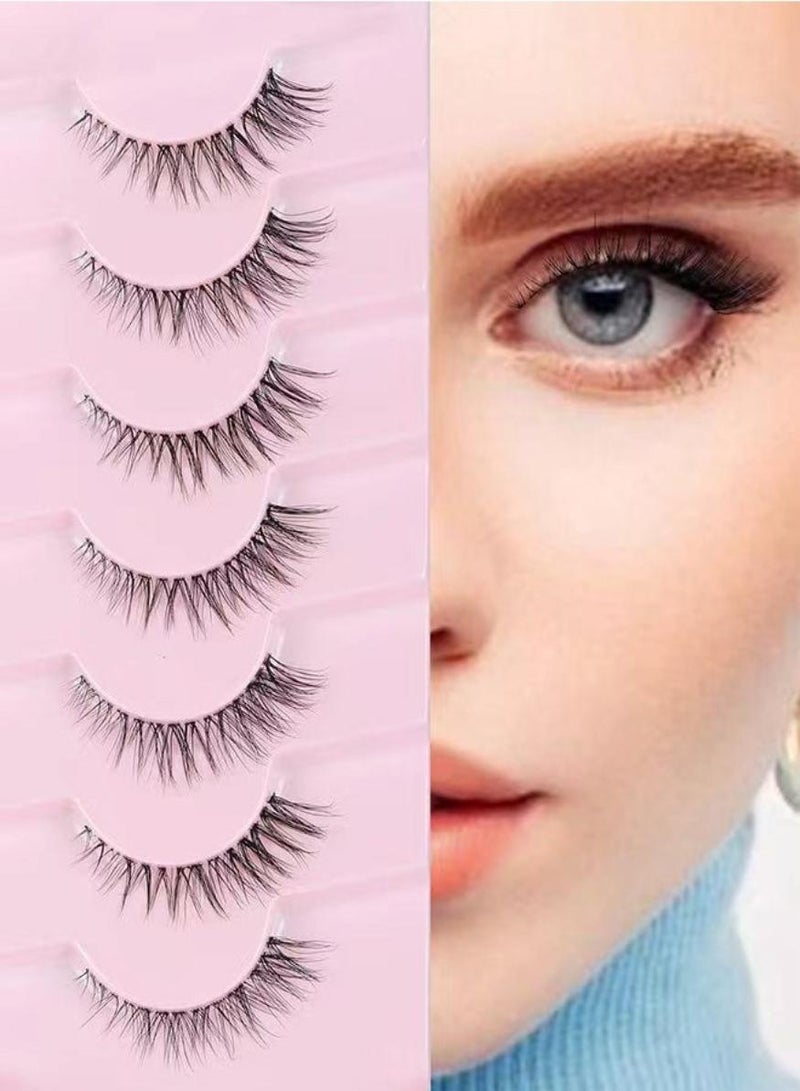 جمال 7 أزواج من الرموش الصناعية بنصف العين - Image 5