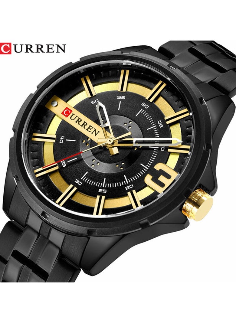 CURREN CURREN-8333 Original Brand Stainless Steel Band Wrist Watch For Men With Brand Box  - Image 2