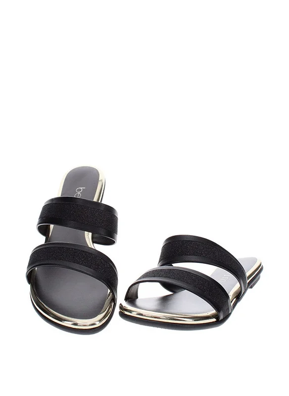 Beira Rio Beira Rio Ladies Flat Sandals Black | Made In Brazil