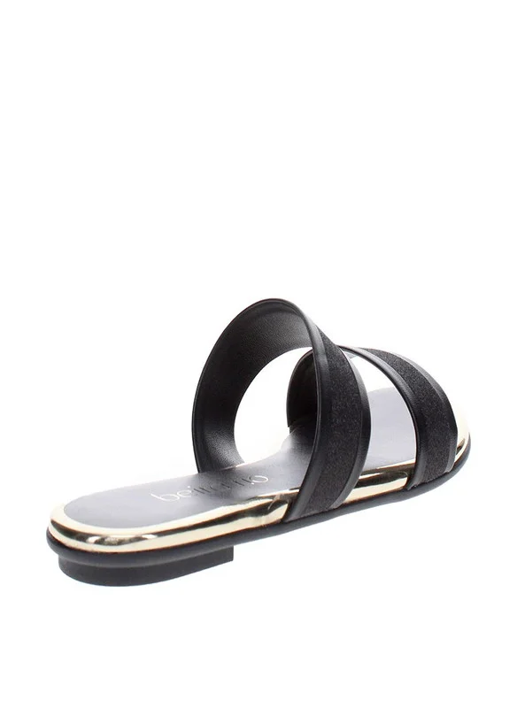 Beira Rio Beira Rio Ladies Flat Sandals Black | Made In Brazil