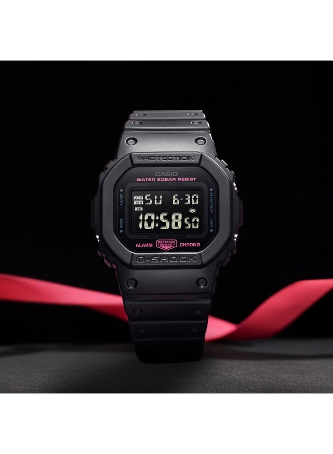 كاسيو ساعة كاسيو جي شوك الرقمية للرجال DW-5600PK-1DR - Image 2