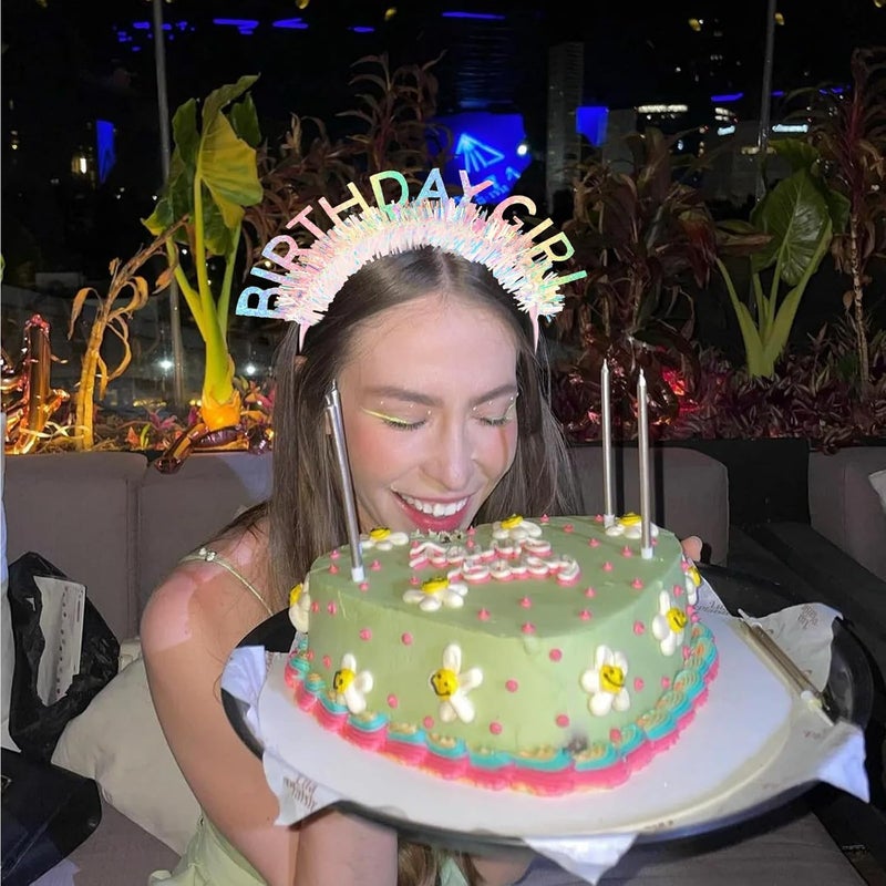 CIEHER Birthday Girl Headband Birthday Crown for Women Girls - Image 2