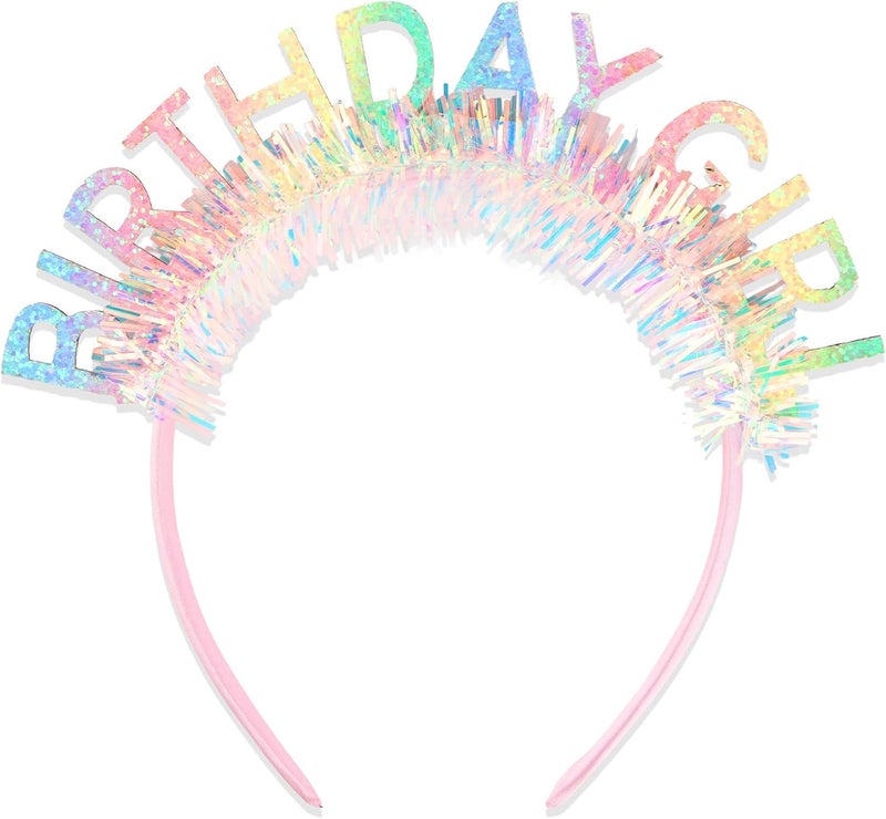 CIEHER Birthday Girl Headband Birthday Crown for Women Girls - Image 1