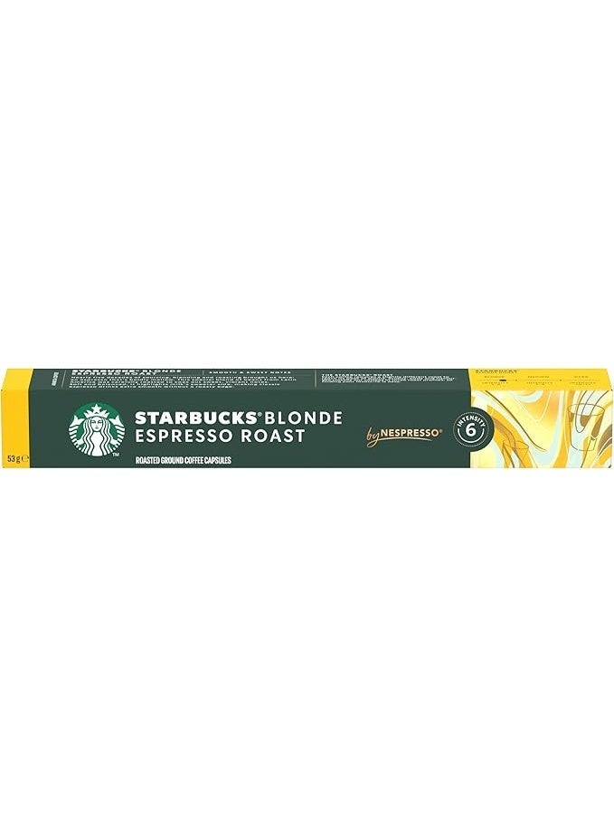 Starbucks By Nespresso-Blonde Espresso Roast -10 Capsules - Image 3