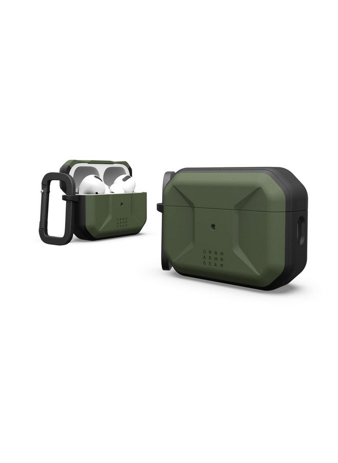 Urban Armor Gear - Urban Armor Gear UAG AirPods Pro Case, Civilian Protection Case/Cover Designed for AirPods Pro (2nd Gen) & Also fits Type C Version, Wireless Charging Compatible (AirPods Not Included) -Olive Drab - Image 1