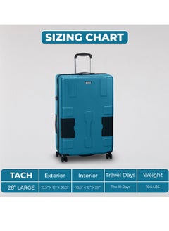 TACH Connectable Luggage 28" Large Size Spinner Luggage with TSA Locks Hard Shell Patented Built-In Connecting System Easily Links 6 Bags  - Image 3