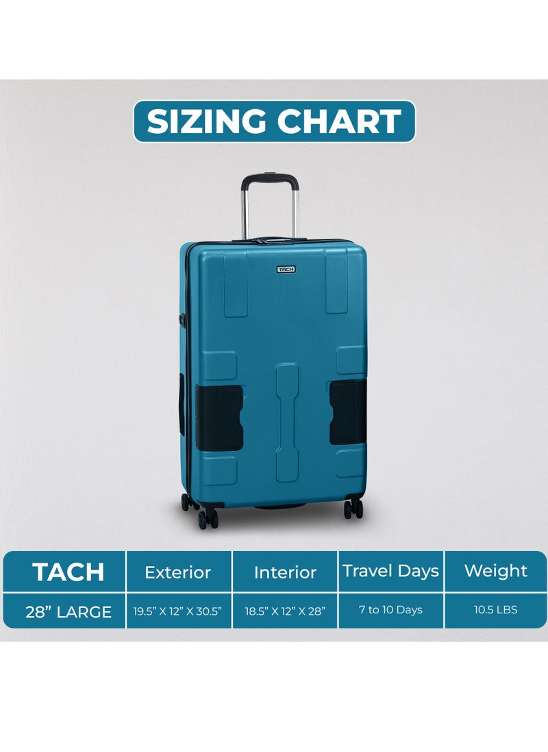 TACH - Connectable Luggage 28" Large Size Spinner Luggage with TSA Locks Hard Shell Patented Built-In Connecting System Easily Links 6 Bags - Image 1