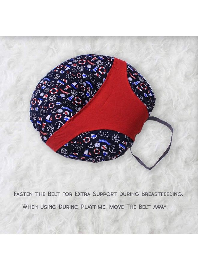 Kradyl Kroft Baby'S 5 In 1 Feeding Pillow With Detachable Cover ( Color Multicolor Columbus 2.0) - Image 3