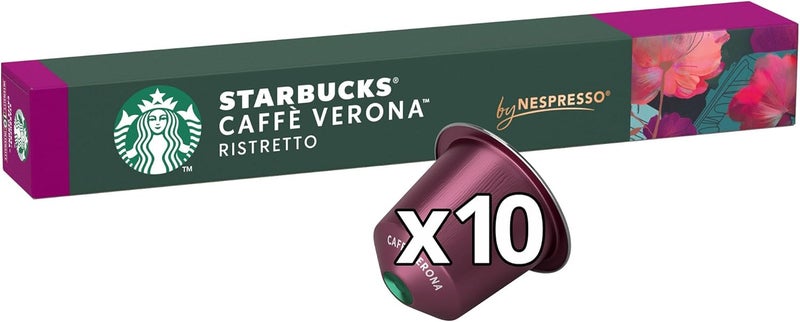 ستاربكس قهوة نسبرسو كافيه فيرونا بنكهة ١٠ كبسولات ٥٥ جرام - Image 1