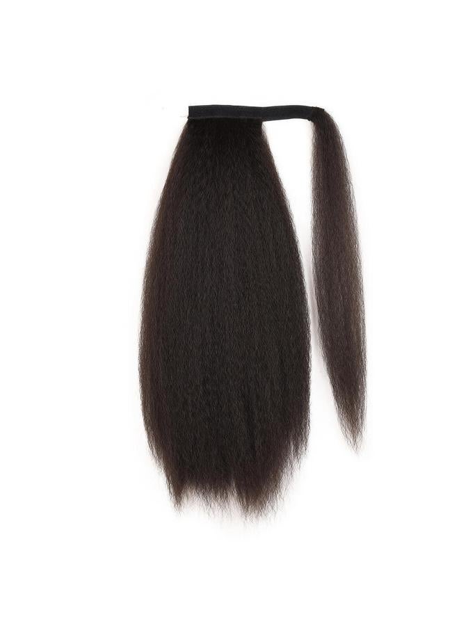 Bluejw Velcro Corn Whisker Horsetail Yaki Kinky Straight Chemical Fiber Wig Horsetail Fluffy Ponytails - Image 1