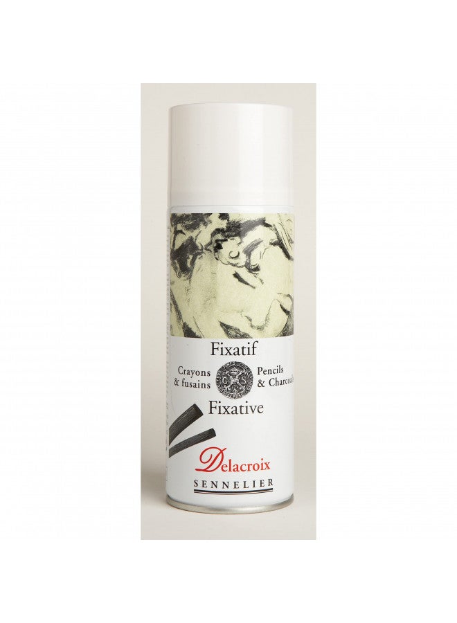 Sennelier Delacroix Fixative, 13.5 Fl Oz, Spray (Pack of 1), Clear
