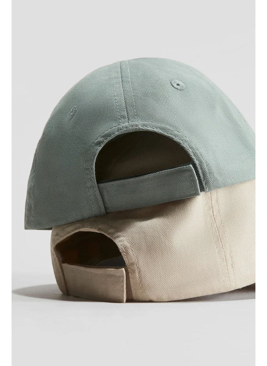 اتش اند ام 2-Pack Cotton Twill Caps