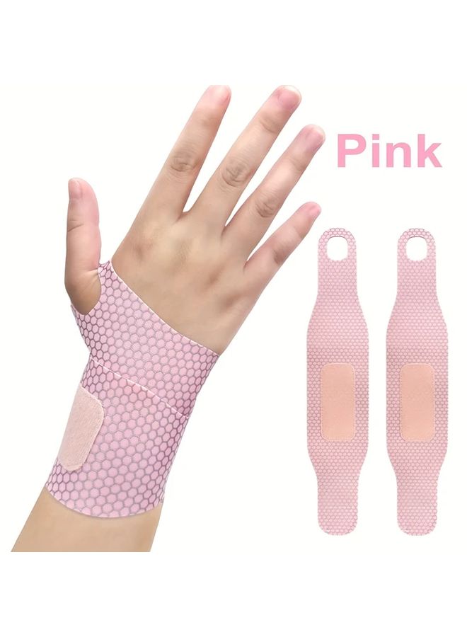 Black Adjustable Wrist Braces Support Straps For Men Women Exercise Workout - Image 3