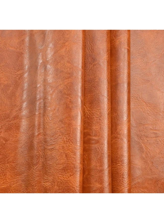 Yoquare 250cm x 140cm Soft Leather Fabric - Faux Leather Fabric -1mm Thick for Upholstery - DIY Crafts - Light Brown Crazy Horse Distress - Image 3