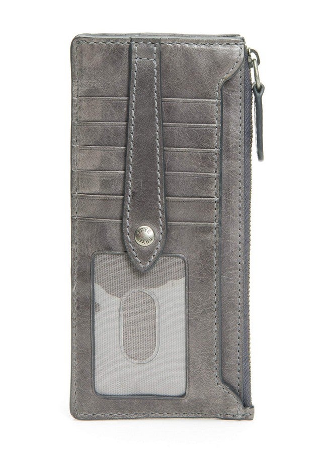 Frye Womens Melissa Snap Card Leather Wallet Carbon One Size Us - Image 3