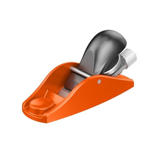 JORGENSEN 3.5" Mini Wood Planer - Mini Hand Planer for Woodworking, Block Plane, Small Hand Plane for Trimming, Wood Planing, Craft, Professional Ductile Iron Body, Adjustable Cutting Depth - Image 1