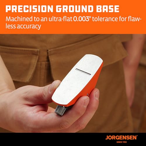 JORGENSEN 3.5" Mini Wood Planer - Mini Hand Planer for Woodworking, Block Plane, Small Hand Plane for Trimming, Wood Planing, Craft, Professional Ductile Iron Body, Adjustable Cutting Depth - Image 4