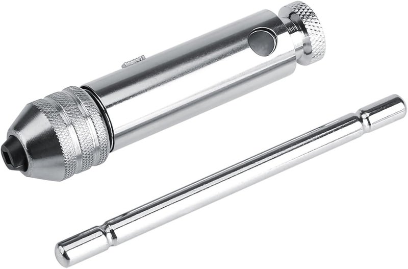 aqxreight Adjustable T Bar Handle Ratchet Tap Wrench M3 M8 & M5 for Tap Die Set Hand Tap Tool Tap Wrench Set Thread Tap Tool (M5 M12 Short) - Image 3