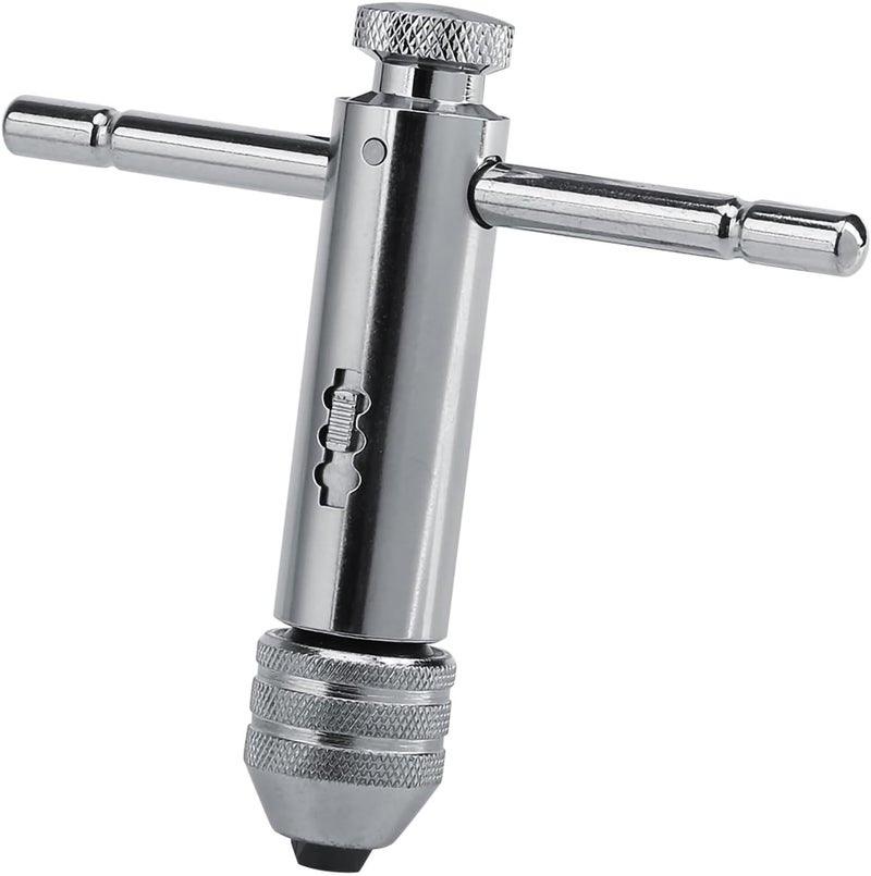 aqxreight Adjustable T Bar Handle Ratchet Tap Wrench M3 M8 & M5 for Tap Die Set Hand Tap Tool Tap Wrench Set Thread Tap Tool (M5 M12 Short) - Image 4