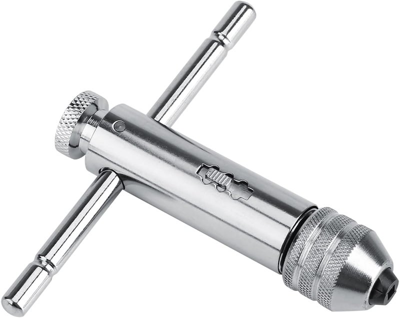 aqxreight Adjustable T Bar Handle Ratchet Tap Wrench M3 M8 & M5 for Tap Die Set Hand Tap Tool Tap Wrench Set Thread Tap Tool (M5 M12 Short) - Image 5