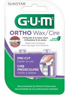 Gum GUM Orthodontic Wax, Mint with Vitamin E and Aloe Vera (Pack of 6)  - Image 2