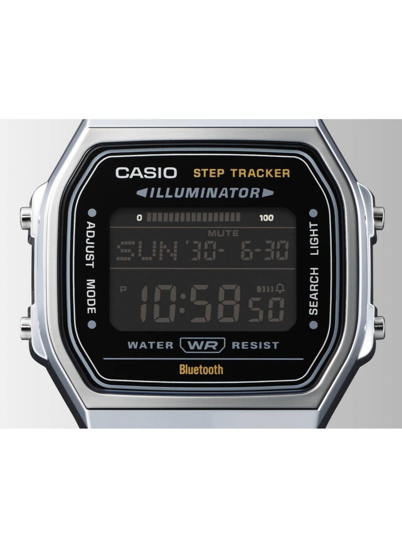 CASIO ساعة تتبع الخطوات بلوتوث عتيقة من الفولاذ المقاوم للصدأ ABL-100WE-1BDF - Image 3