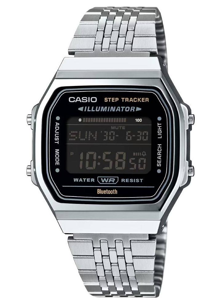 CASIO ساعة تتبع الخطوات بلوتوث عتيقة من الفولاذ المقاوم للصدأ ABL-100WE-1BDF - Image 1
