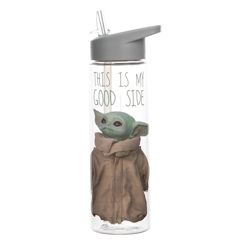 Bioworld Good Side Baby Yoda Mandalorian Tritan Water Bottle - Image 1