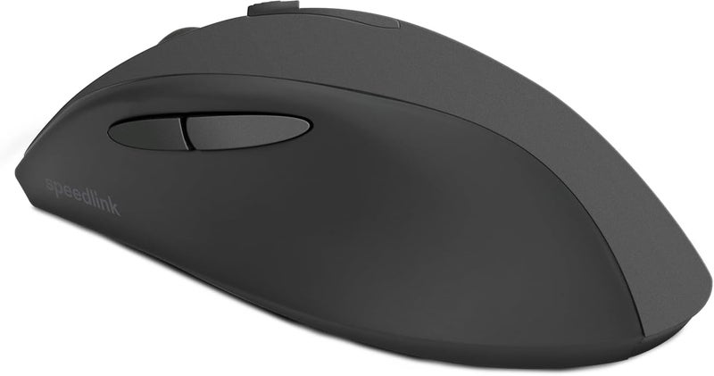 SPEEDLINK AXON Silent & Antibacterial Rechargeable Mouse - Wireless, USB-A/-C, Rubber-Black - Image 3