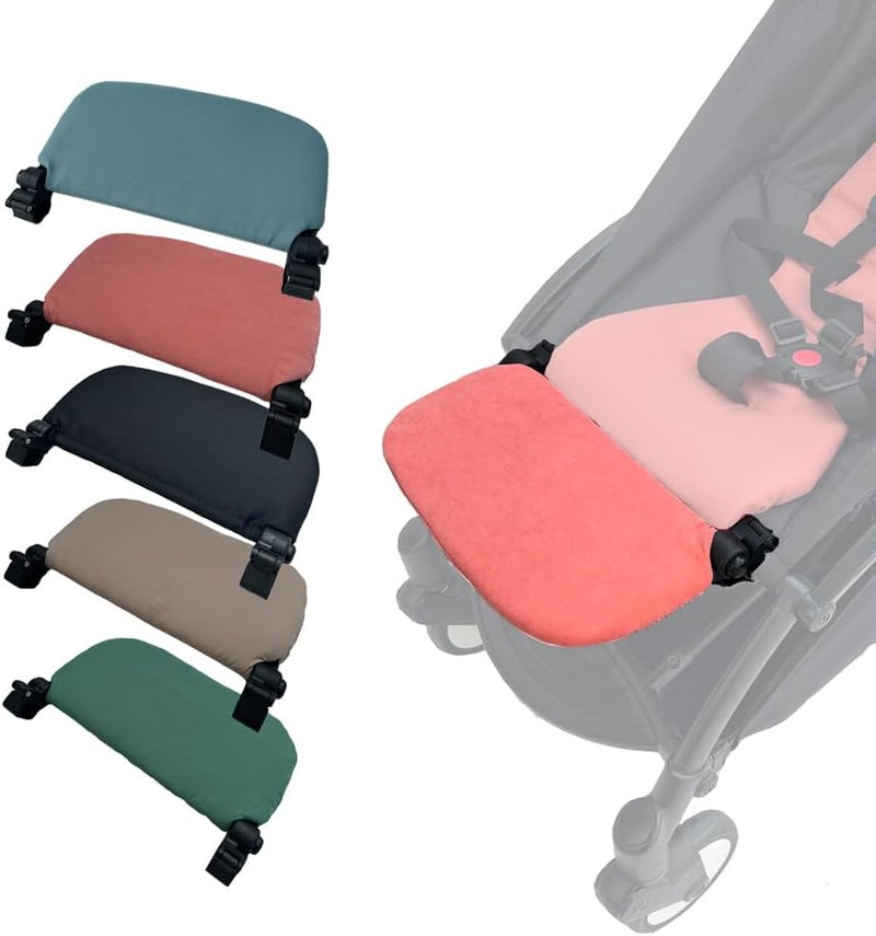 Feliliber Stroller Leg Rest Compatible with Babyzen YOYO - Foldable Stroller Without Disassembly - Extend 6.2 inch Easy to Attach & Clean, Soft Fabric (Ginger Pink) - Image 1