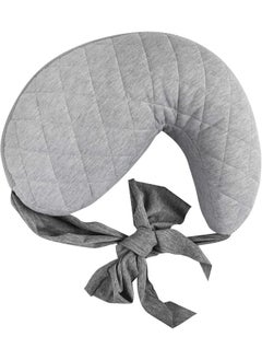 boppy Boppy Anywhere Support Nursing Pillow, Soft Gray Heathered with Stretch Belt  - Image 1