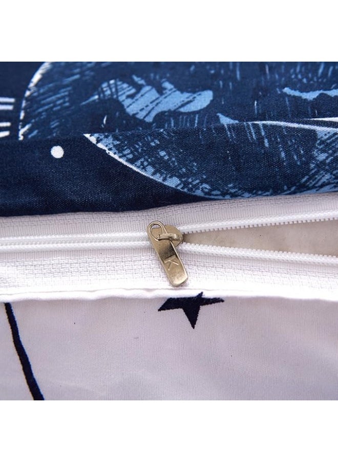 الرائد طقم سرير كينج سايز مكون من 6 قطع - ملاءات سرير ناعمة ومتينة وجيدة التهوية مع غطاء لحاف وملاءة ذات جيب عميق و4 أكياس وسائد - راحة طوال المواسم - Image 3