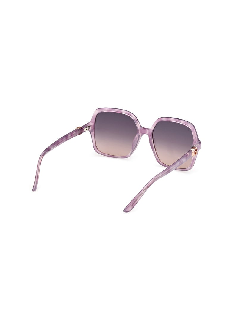 GUESS FULL RIM FEMALE SQUARE PURPLE INJECTED SUNGLASSES - Image 5