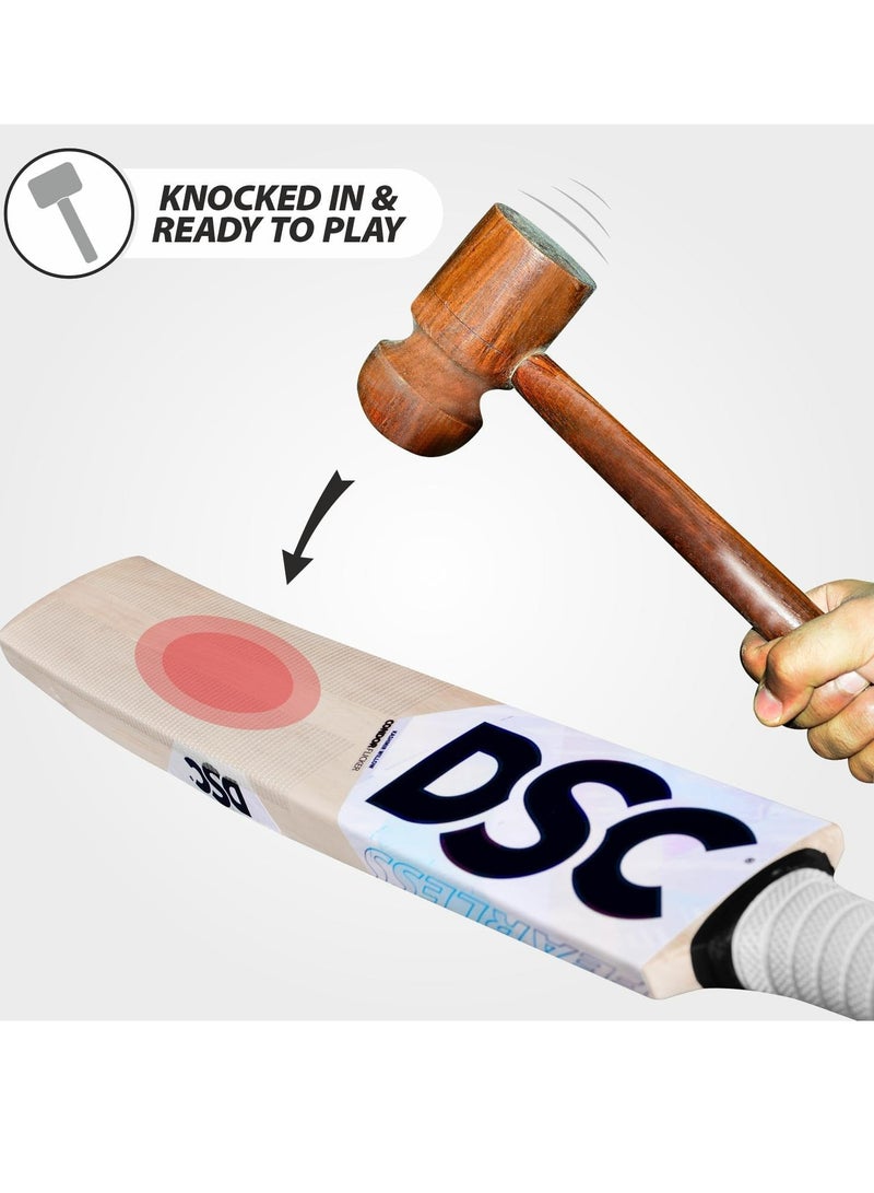 دي أس سي مضرب الكريكيت كوندور فليكر كشمير ويلو | الحجم : 2 | للرجال والأولاد | المادة: خشب | للسيطرة على السكتات الدماغية | حواف ضخمة | مضرب الكريكيت الاحترافي - Image 4