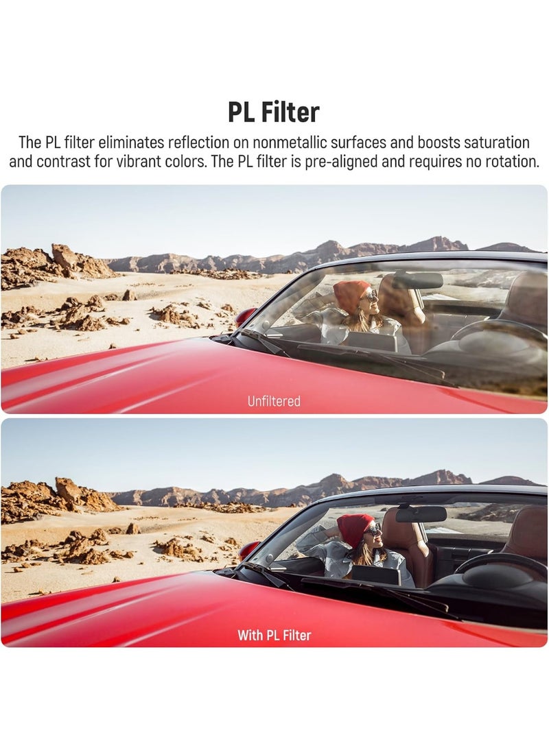 Neewer DJI Flip ND Filter Set Compatible with DJI Flip Drone (4 Pack), ND16 ND64 ND256 CPL Snap On Multicoated HD Optical Glass Neutral Density Circular Polarizing Lens Filter Accessories Kit Flip ND Filter - Image 3