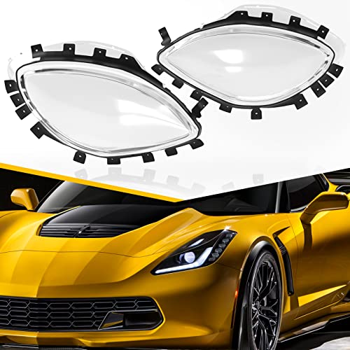 Topteng Headlight Replacement Lens Driver Passenger L+R PAIR For Corvette C6 2005 2006 2007-2011 2012 2013 - Image 3